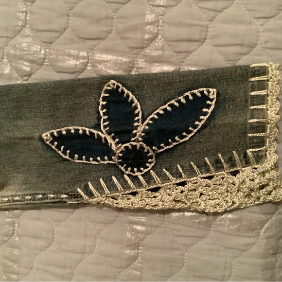 CREST~VINTAGE~BOHO~JEAN JACKET~S~ - Picture 5 of 16